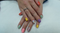  Художественная роспись цветными гелями (1 ноготь), Маникюр женский (без покрытия), Покрытие ногтей "ШЕЛЛАК",