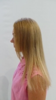  Обесцвечивание волос "Schwarzkopf" (Смывка), Тонирование волос "Londa" (После обесвечивания. Интенсивное/Пастельное), Укладка волос феном. Выполняется с обязательным применением укладочных средств или средств по уходу, расчёсок, брашингов. Так же в работе используется утюжок или диффузор., Стрижка модельная (женская),