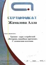Москва. УЦ Астрокосметика; Вечерние, свадебные прически с элментми плетения.. 2011 год