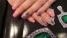  Маникюр женский (без покрытия), Покрытие ногтей "ШЕЛЛАК" (Френч), Дизайн ногтей  "Жидкие камни"  (1 ноготь),