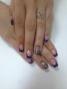  Наращивание ногтей - гель ( на формы), Гелевый дизайн ногтей "Жидкие камни" ( 1 ноготь ),