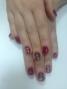  Маникюр женский (без покрытия), Покрытие ногтей "ШЕЛЛАК", Гелевый дизайн ногтей "Жидкие камни" ( 1 ноготь ),