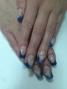 Акрилом  Наращивание ногтей "Френч" - гель (на формы), Художественная роспись ( 1 ноготь),