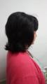  Стрижка модельная (женская), Укладка волос феном. Выполняется с обязательным применением укладочных средств или средств по уходу, расчёсок, брашингов. Так же в работе используется утюжок или диффузор., Окрашивание волос "Estel DE LUXE" 1 тона,
