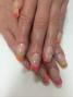  Наращивание ногтей  «Мраморный френч», Дизайн ногтей ; роспись (1 ноготь) ,